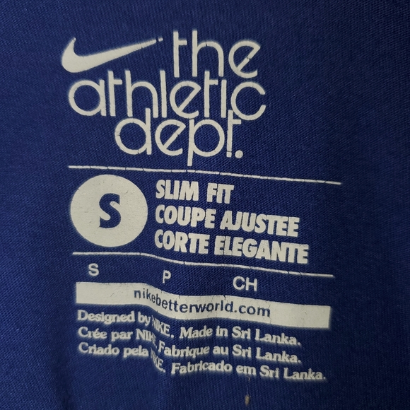 Nike Women's Slim Fit Deep V-Neck Long Sleeve Tee - Bluish Purple 105 - Picture 5 of 5